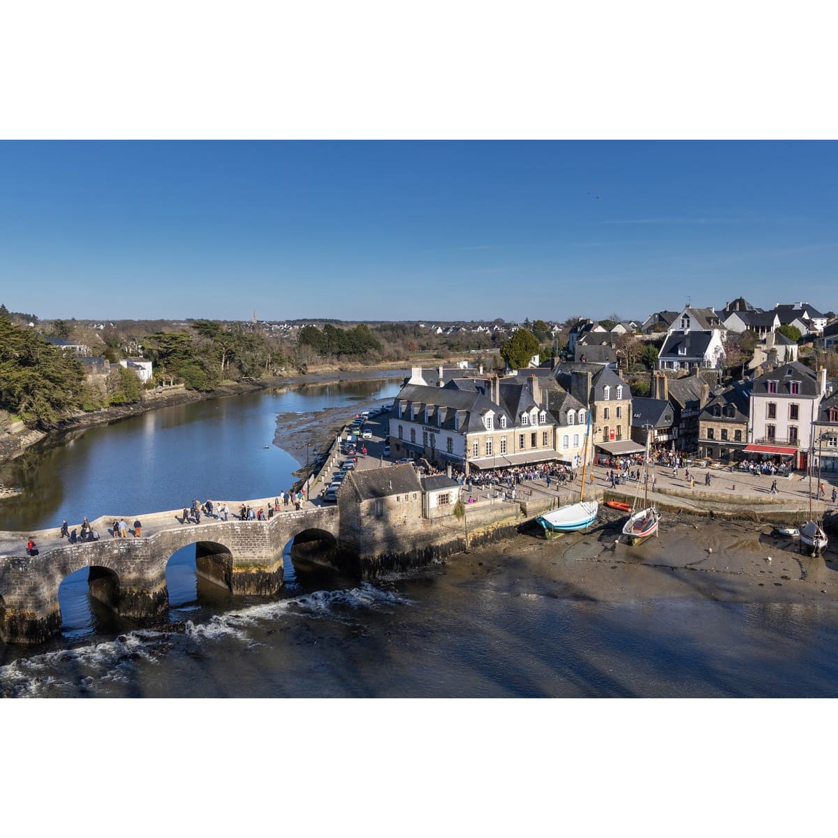 Tableau Mural Port Saint-goustan MER tableaux sur toile-bleu, CEANOTHE