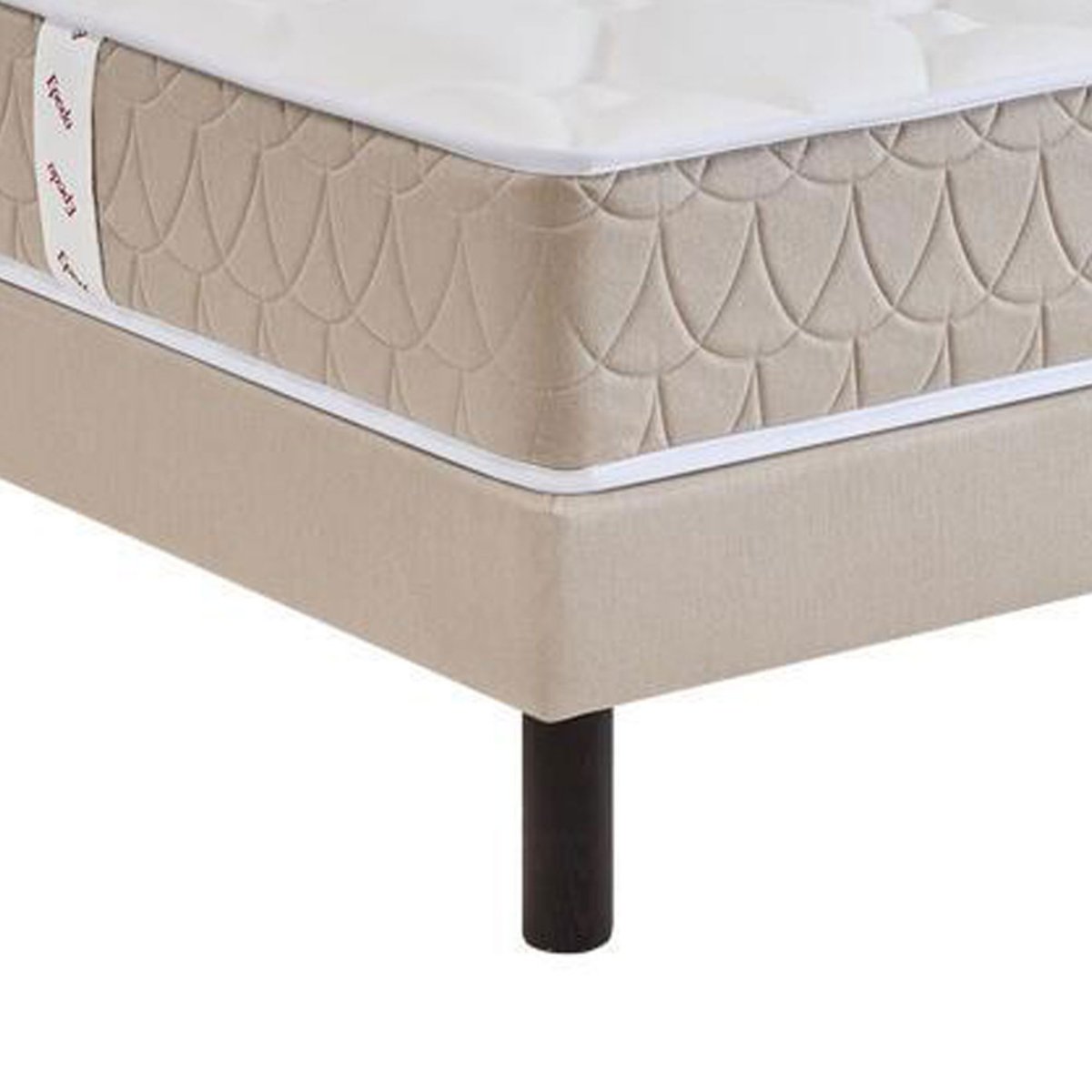 Matelas à ressorts et mémoire de forme, accueil enveloppant- EGERIE 3 blanc, EPEDA