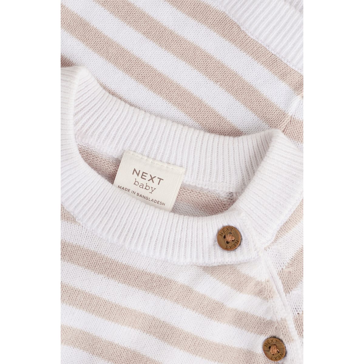 Ensemble haut en maille et legging bébé rayure neutre, NEXT