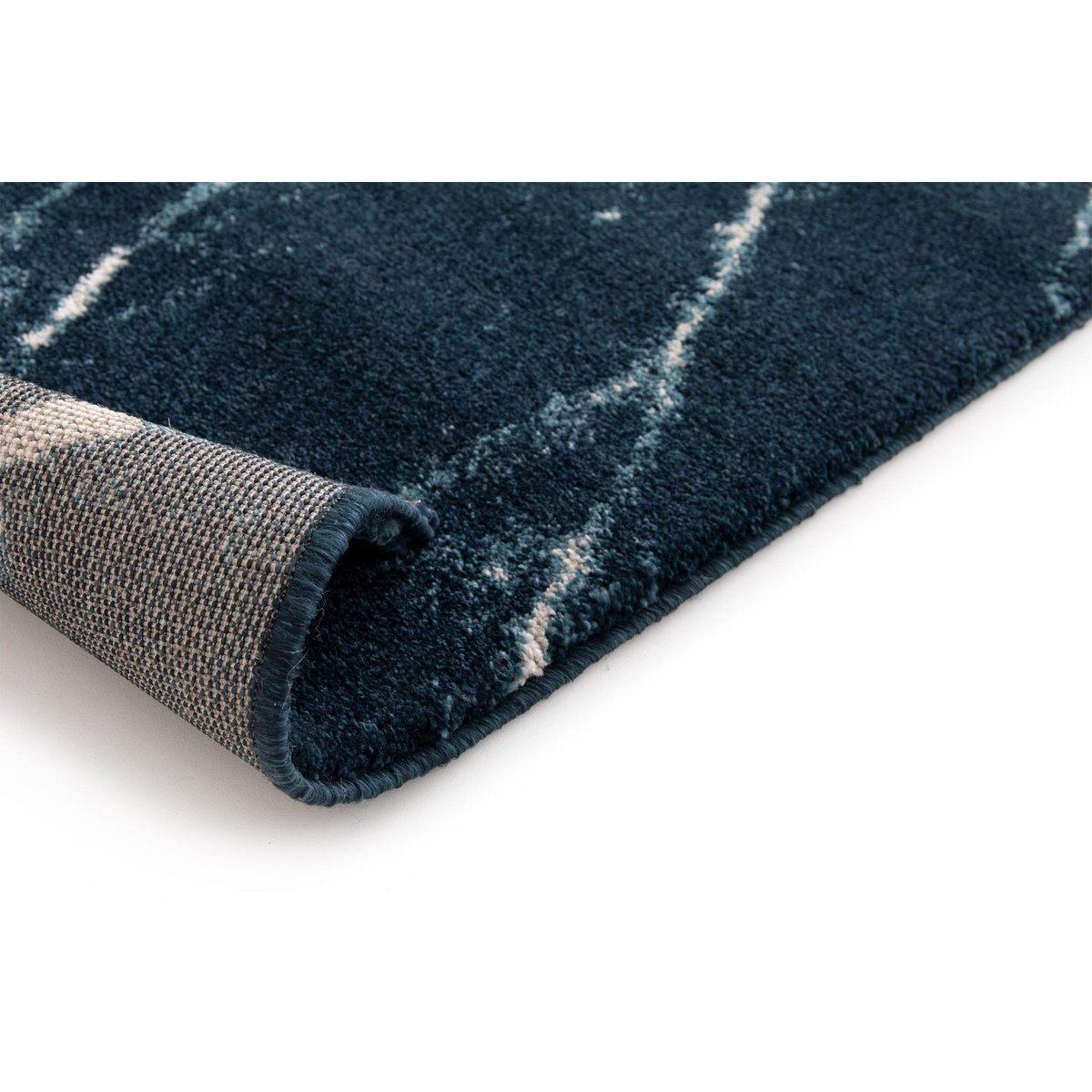 Tapis ultra doux et design MARBLE bleu naturel, AFK LIVING