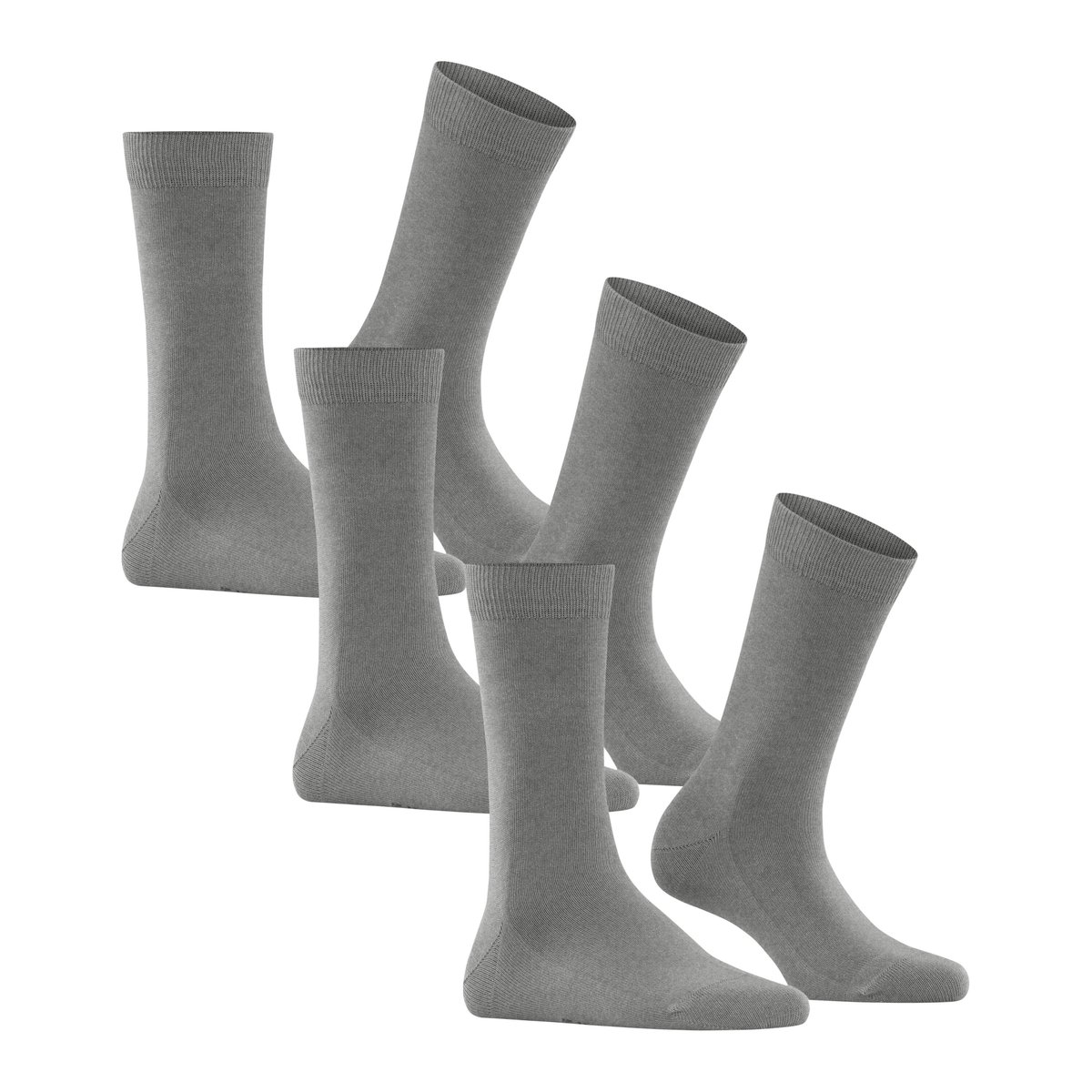 Chaussettes Family 3-Pack gris, FALKE
