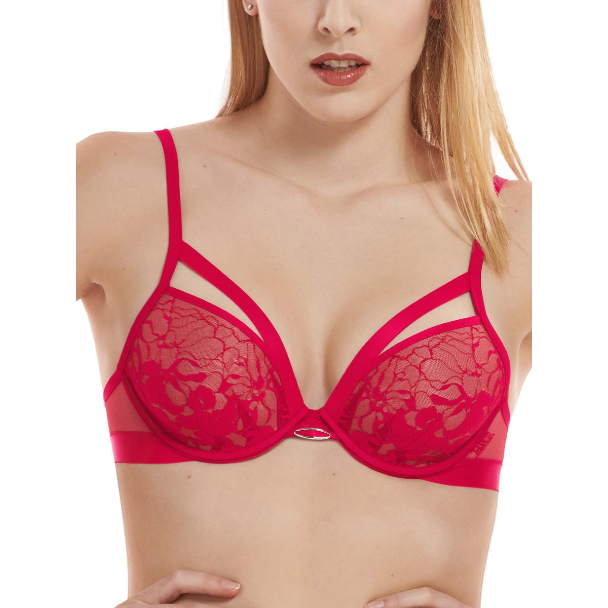 Soutien-gorge push-up Flamenco rouge, LISCA
