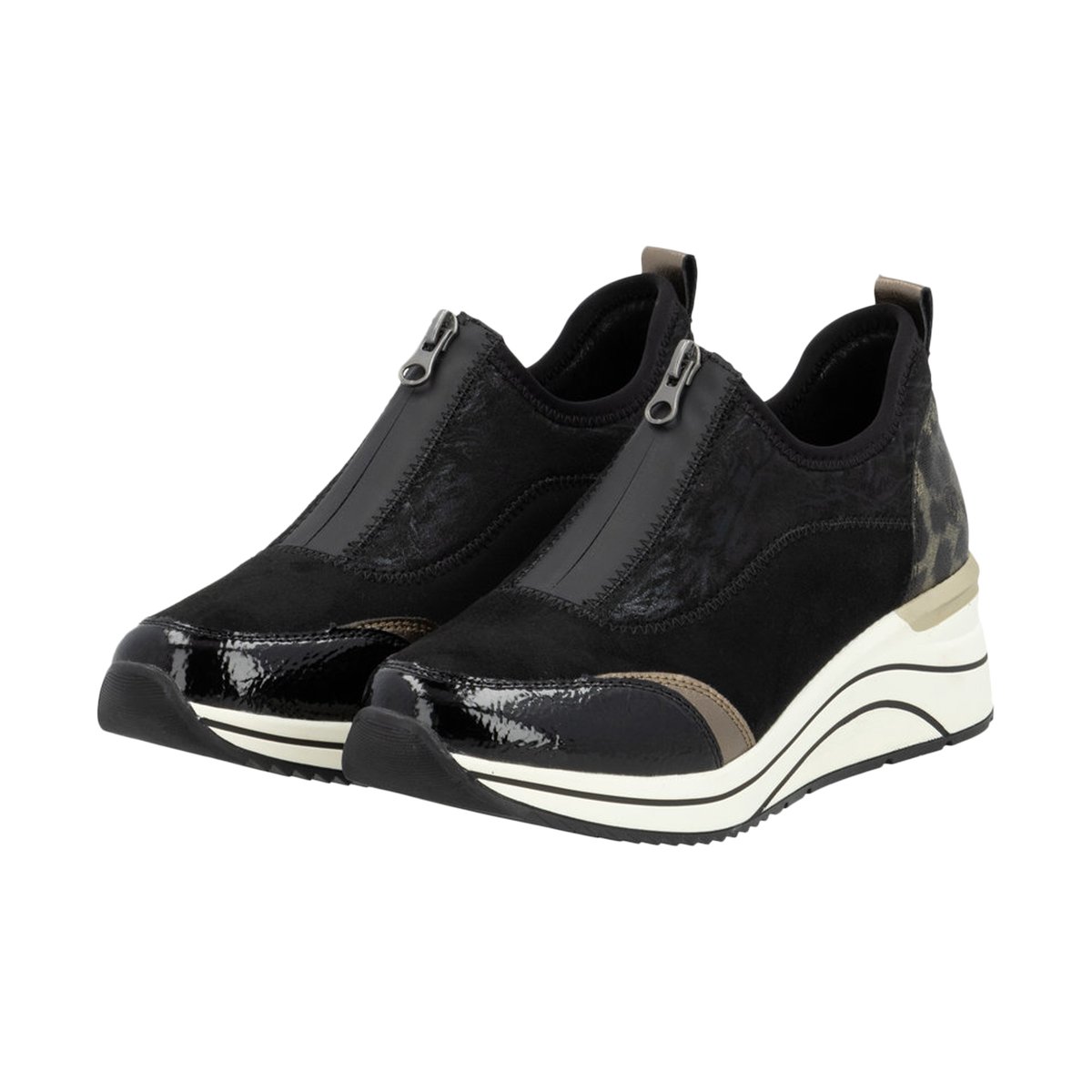 Basket Vegan à Zip Gloria noir, REMONTE