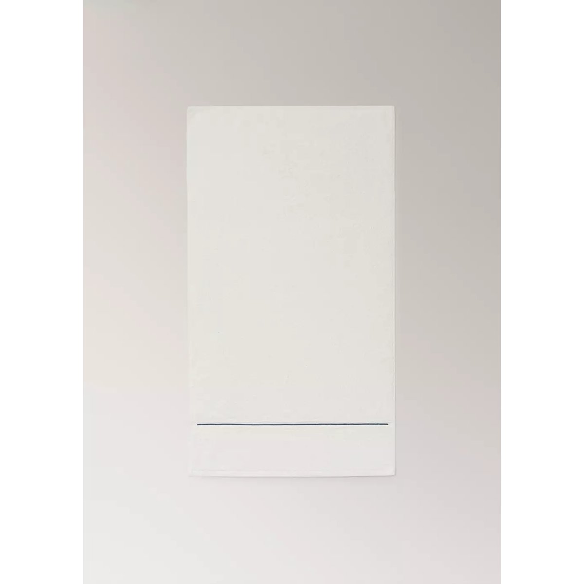 Serviette de toilette en coton feston brodé blanc, MANGO HOME
