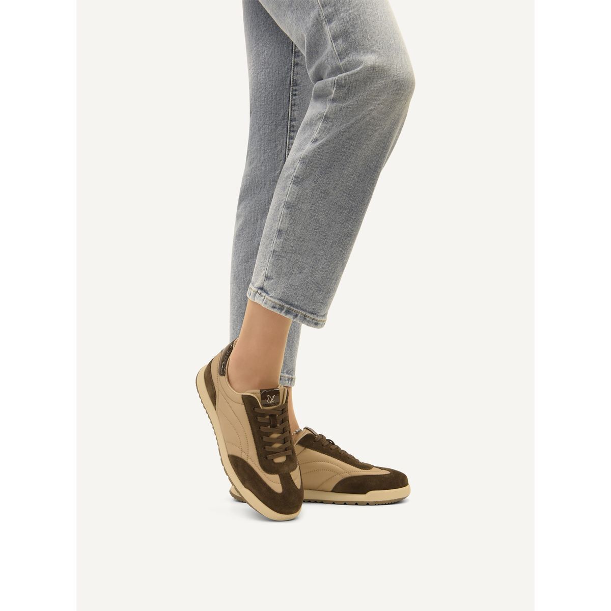 Basket à talon beige nude, CAPRICE
