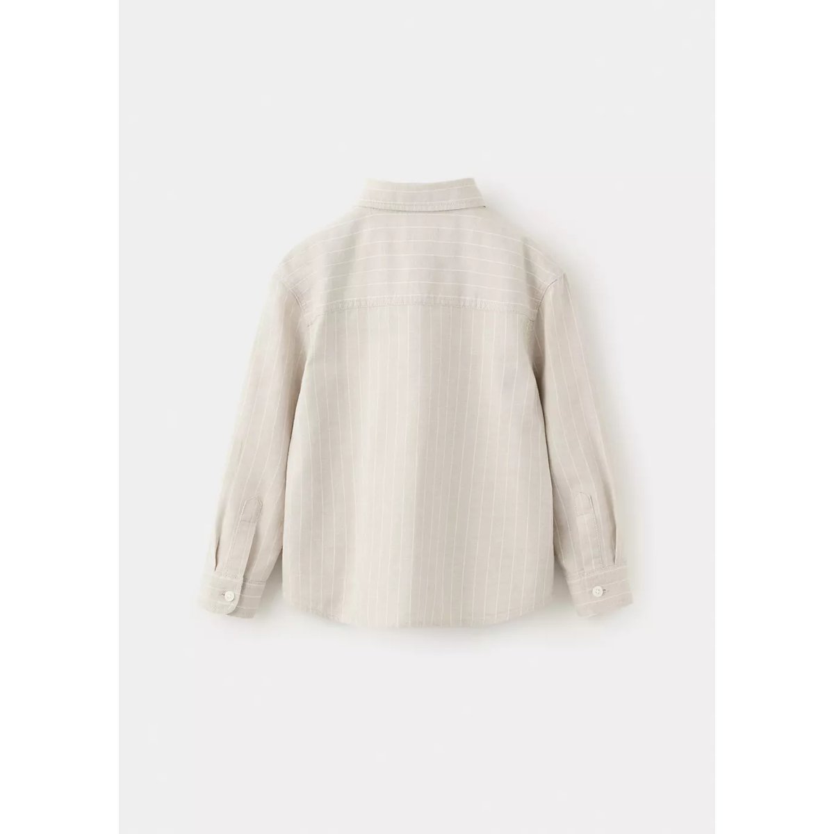 Chemise 100 % coton rayures sable, MANGO BABY