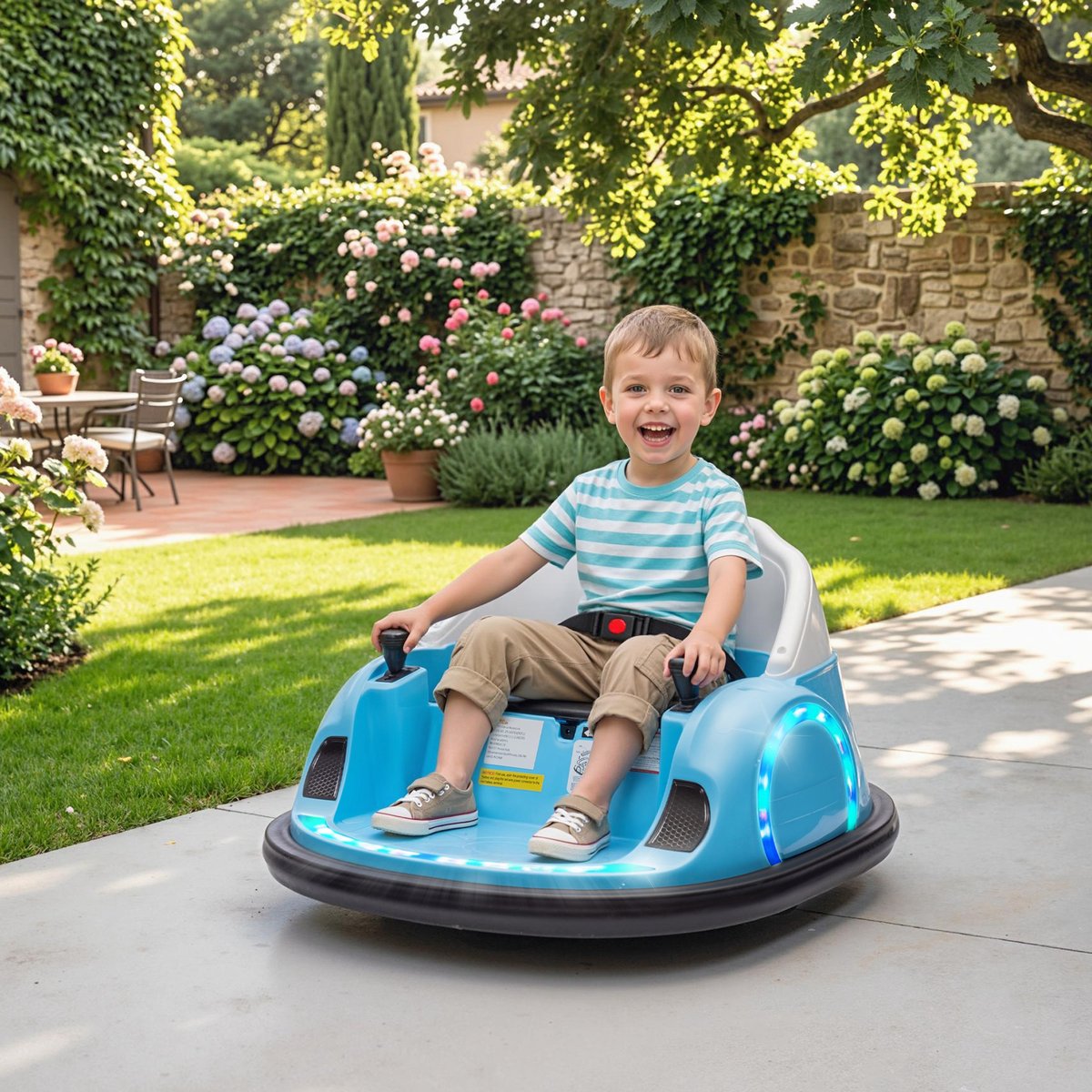 Voiture électrique pour enfants Polypropylène bleu, AIYAPLAY