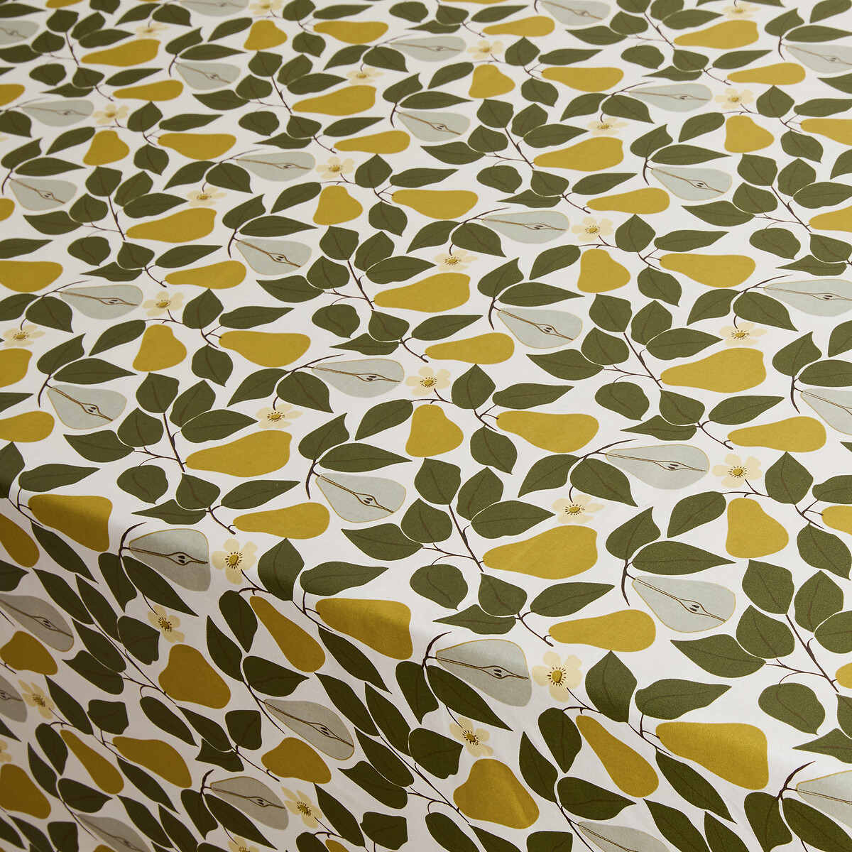 Mantel estampado en algodón resinado flexible, VINTAGE PEAR estampado, LA REDOUTE INTERIEURS