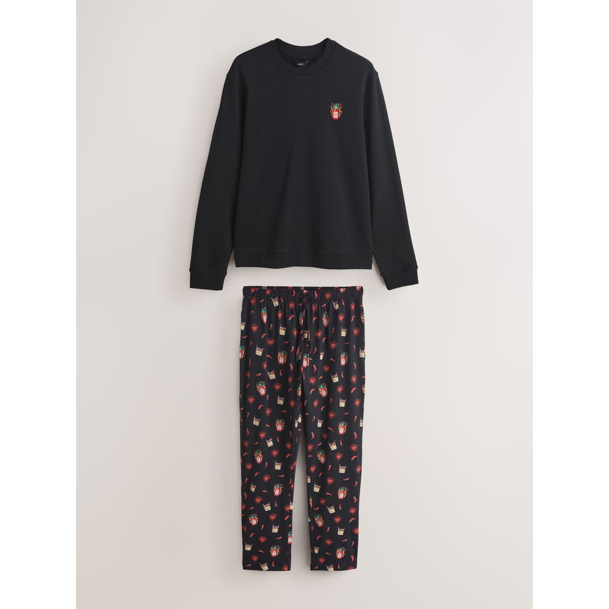 Pyjama hot sauce st valentin noir/rouge, NEXT
