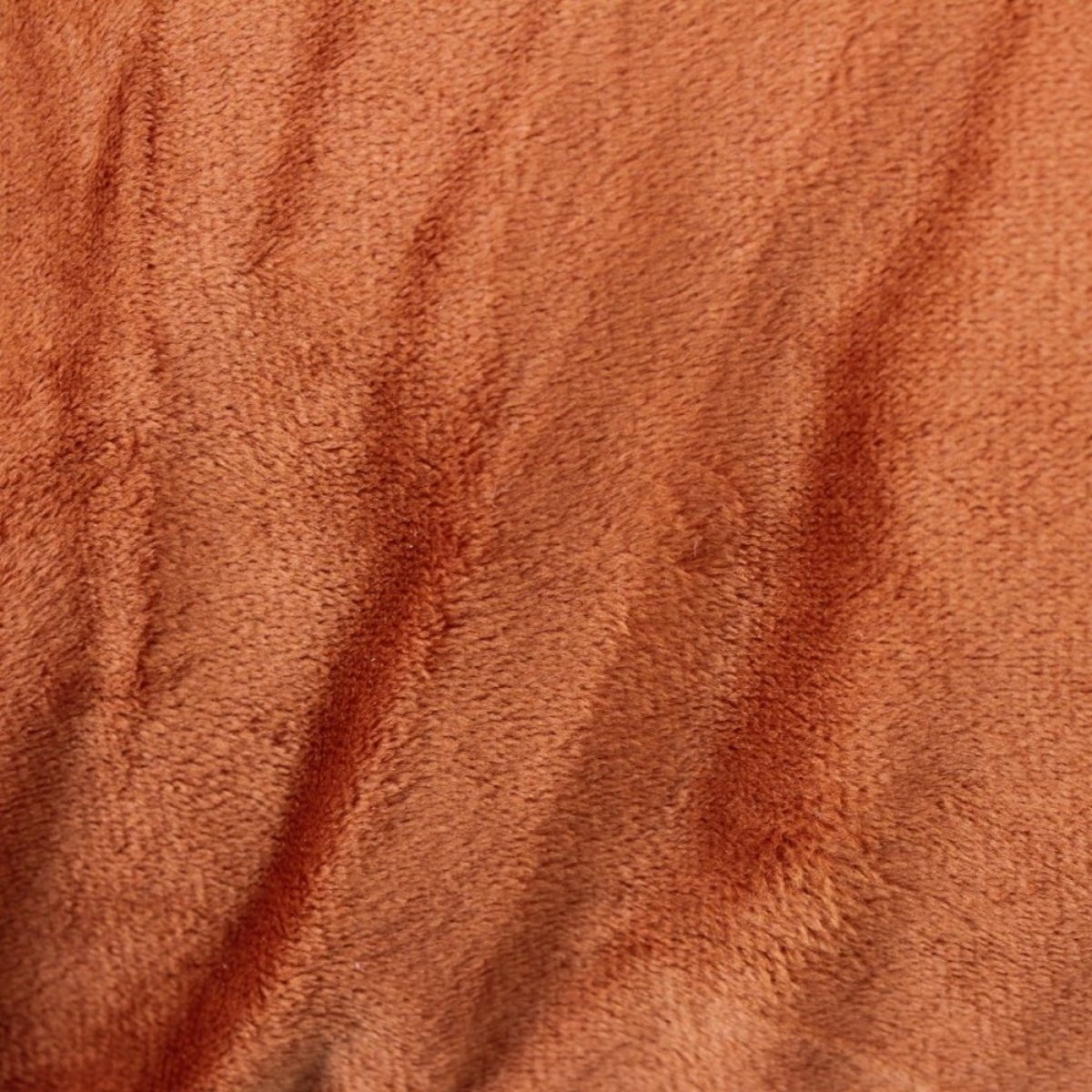 Coussin chiné en velours 45x45cm orange, ORNAMI