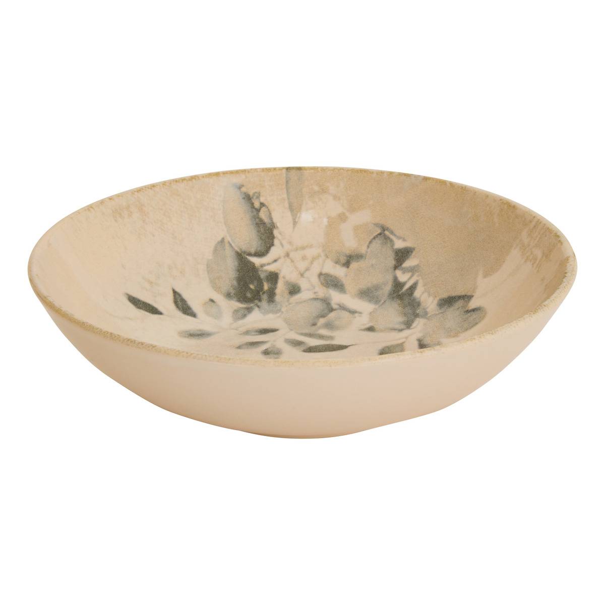 Assiette creuse D21cm SILVIA gris, ATMOSPHERA