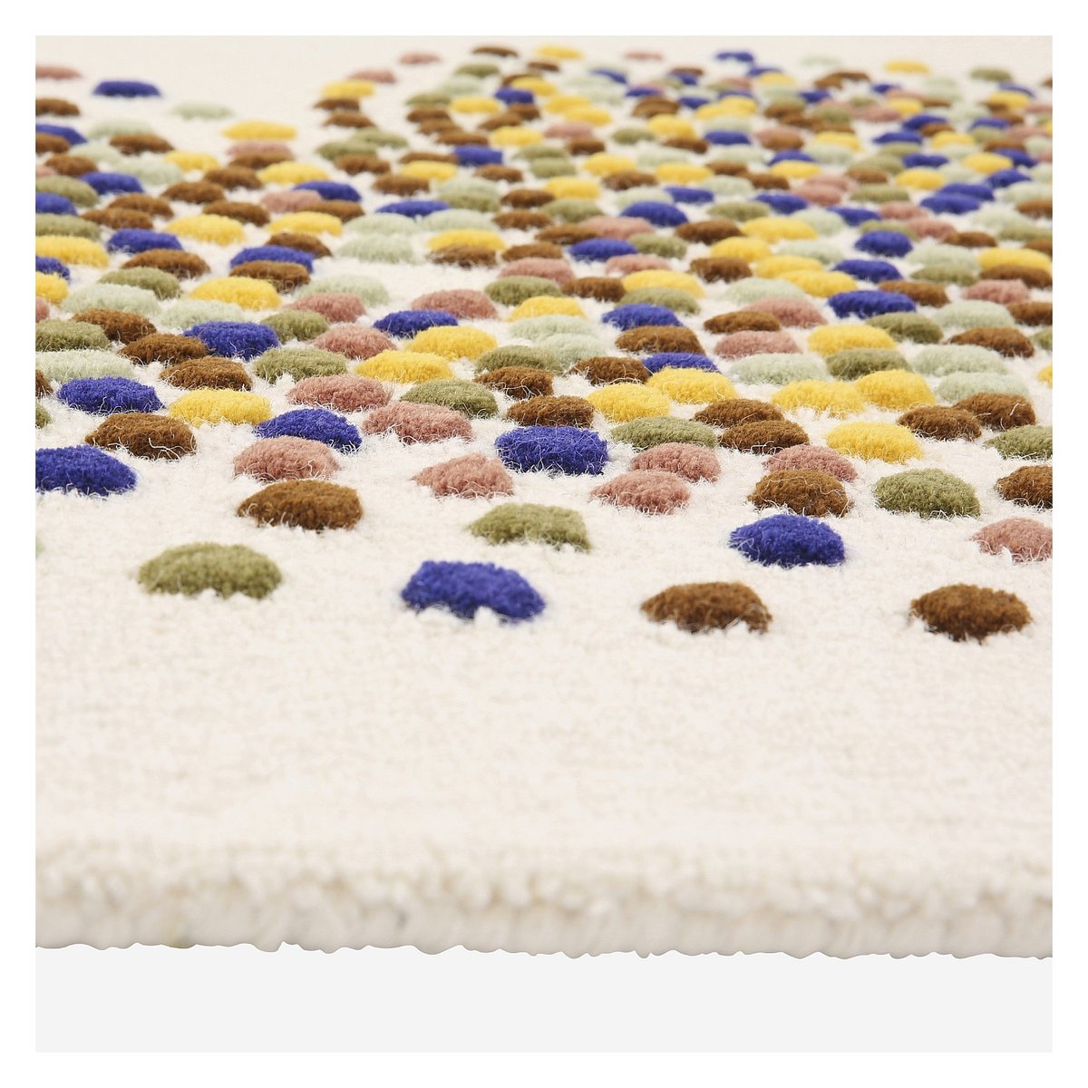 Tapis en laine IDYLLE beige, multicolore, HABITAT