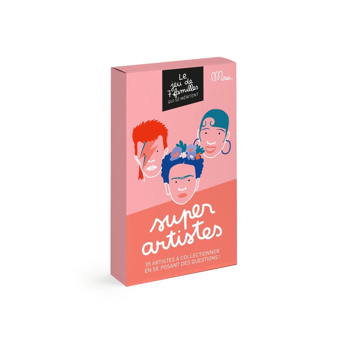 Jeu de 7 familles - Super artistes rose, MINUS EDITIONS