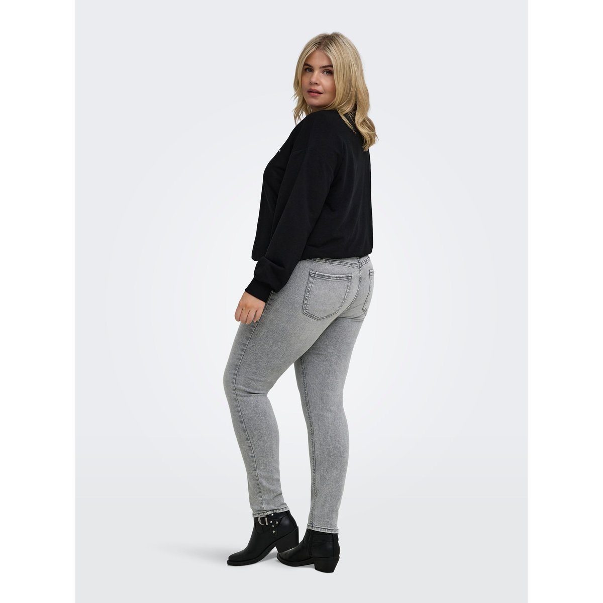 Jean Skinny grey denim, ONLY CARMAKOMA