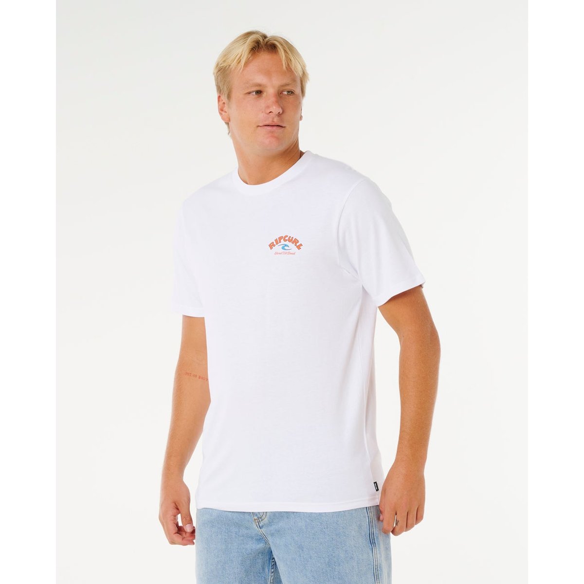 T-shirt à manches courtes Shred Til blanc, RIP CURL