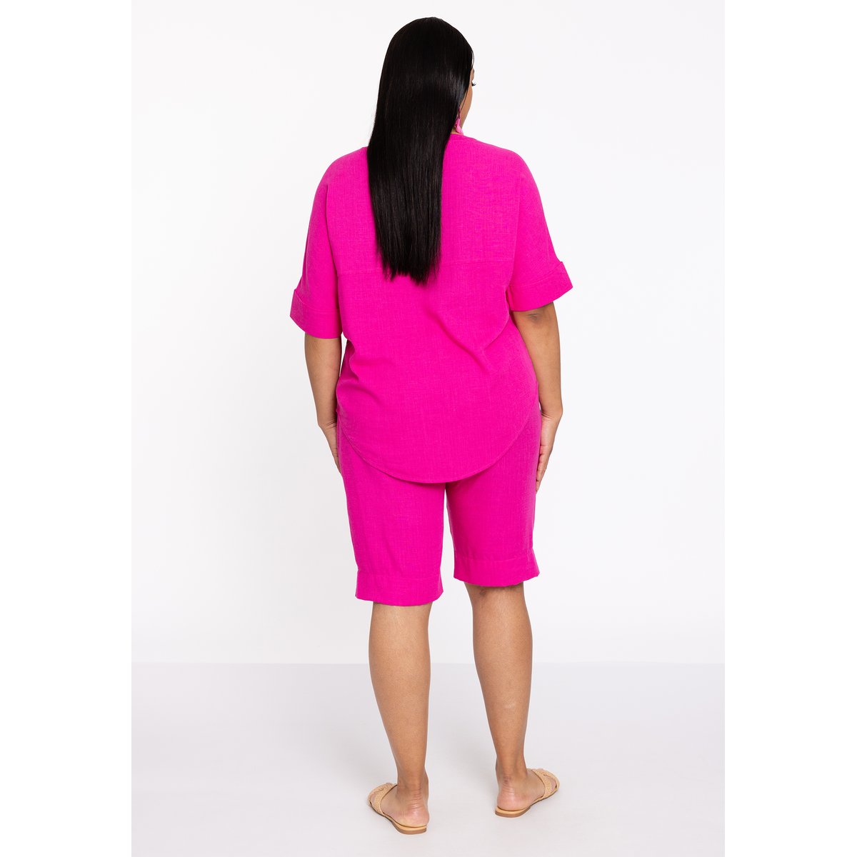 Tunique avec manches courtes rose, YOEK