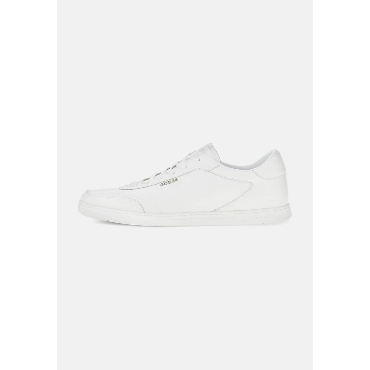 Baskets En Cuir Véritable Nixxter blanc, GUESS