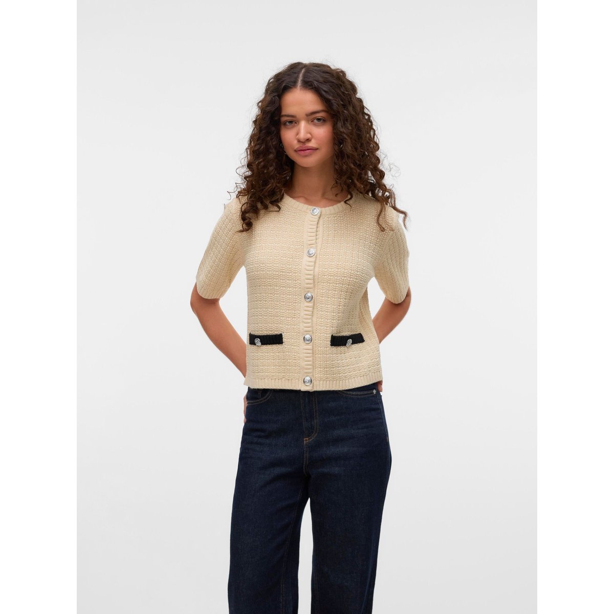 Pull En Maille birch, VERO MODA