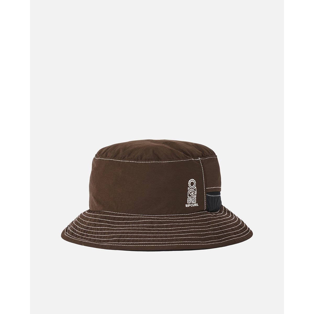 Chapeau de SURF SEARCH SERIES Packable UPF marron foncé, RIP CURL
