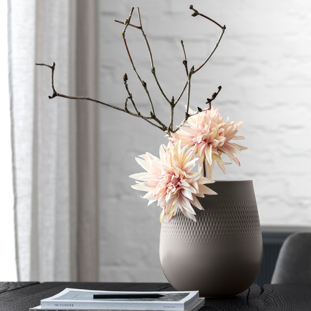 Vase Carré MANUFACTURE taupe, VILLEROY & BOCH