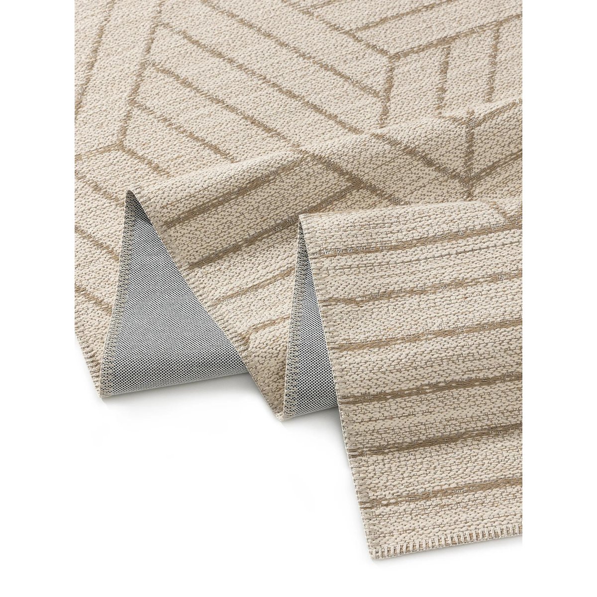 Tapis tissé à plat ELENA crème/beige, BENUTA 