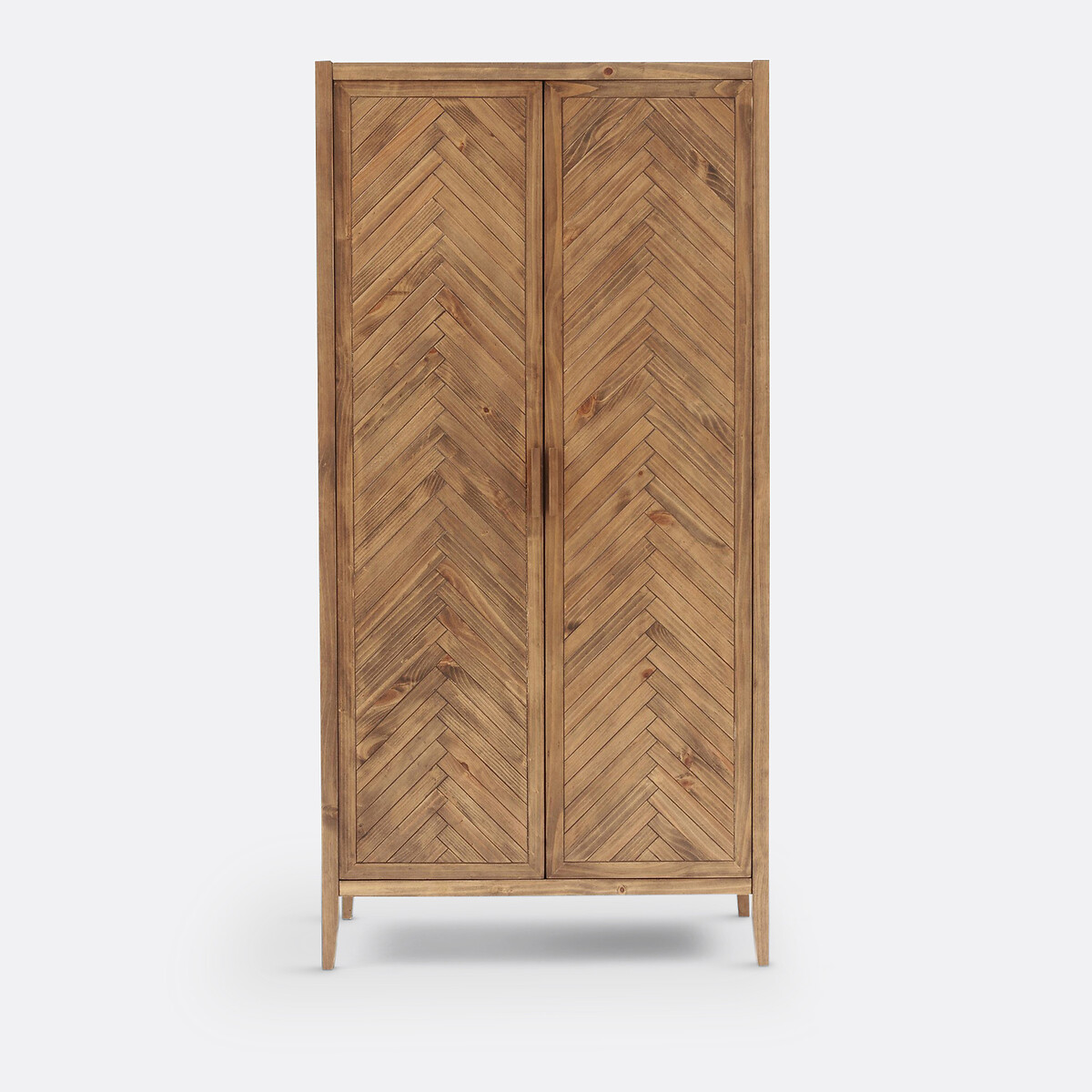 Armoire 2 portes en pin massif NOTTINGHAM bois foncé, LA REDOUTE INTERIEURS