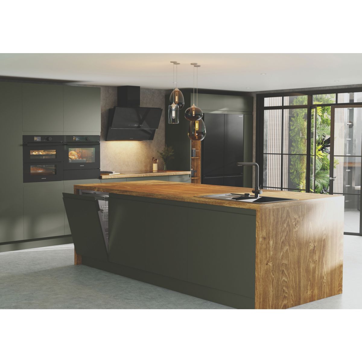 Micro ondes combiné encastrable NQ5B6753CAK Bespoke noir, SAMSUNG