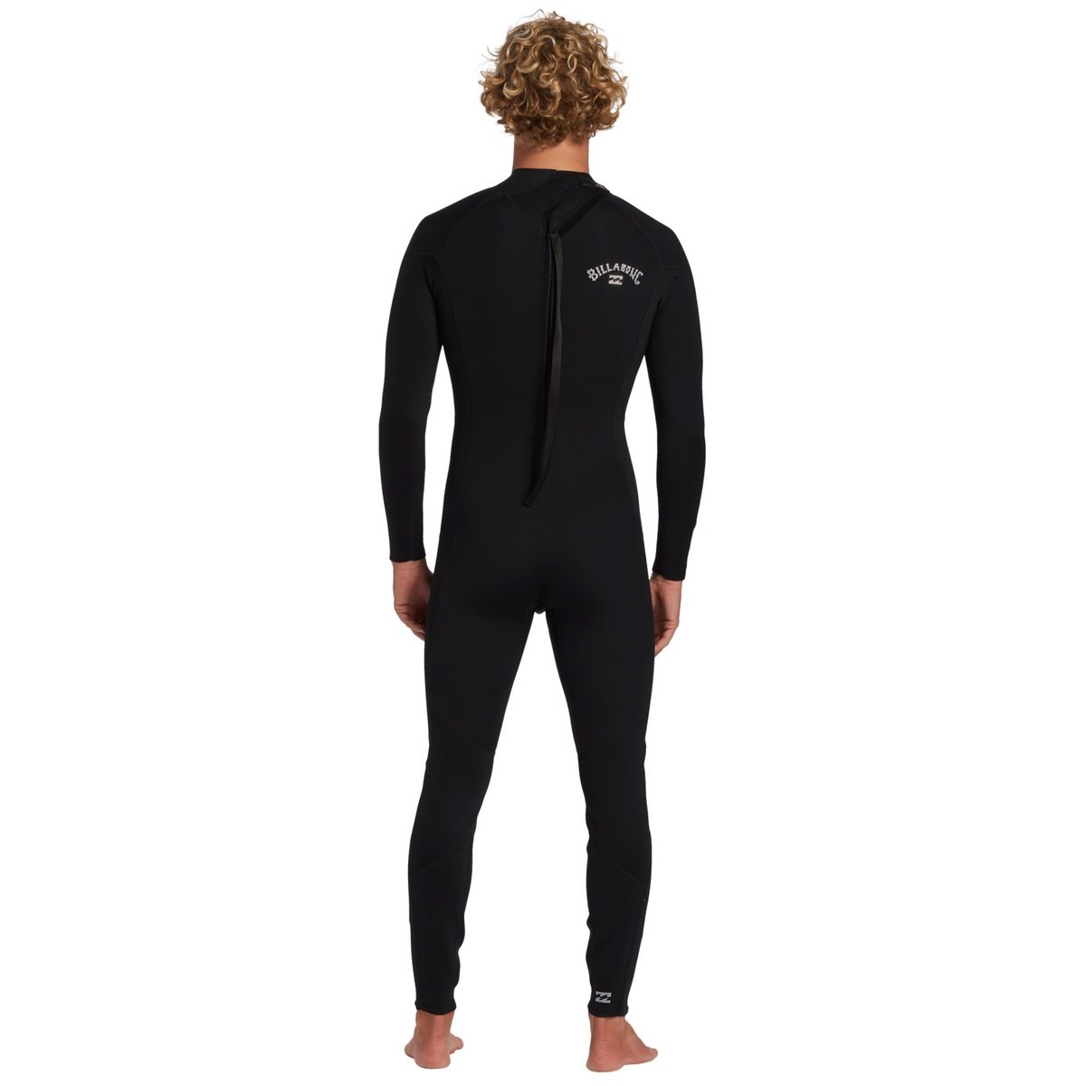 Combinaison de surf back zip 4/3MM FOIL noir black, BILLABONG