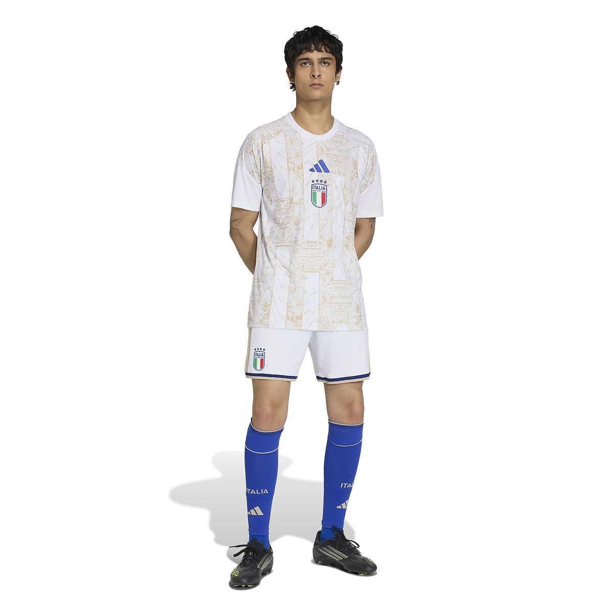 Maglia pre-gara Home Italia, Coppa del Mondo 2026 bianco, adidas Performance