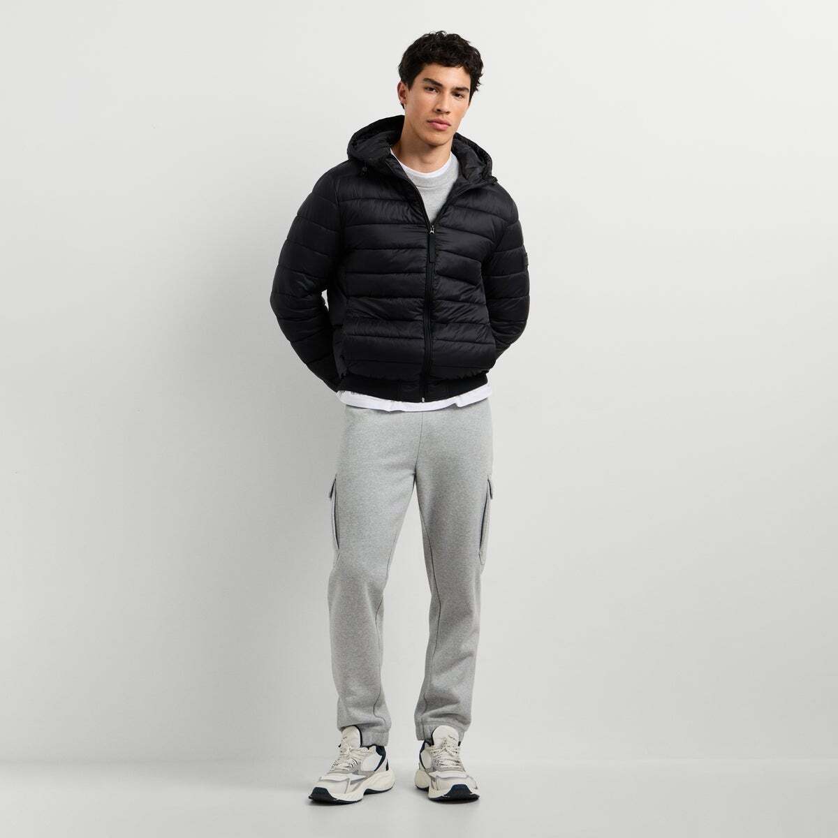 Doudoune Matelassée Avec Capuche noir, PEPE JEANS