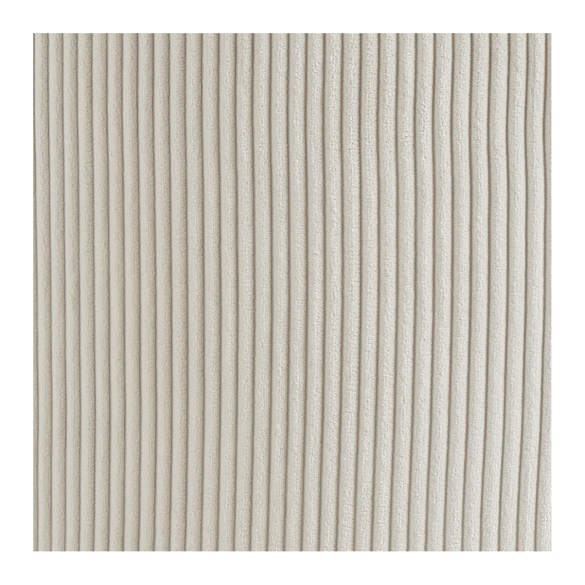 Fauteuil velours côtelé beige, BLANC D’IVOIRE