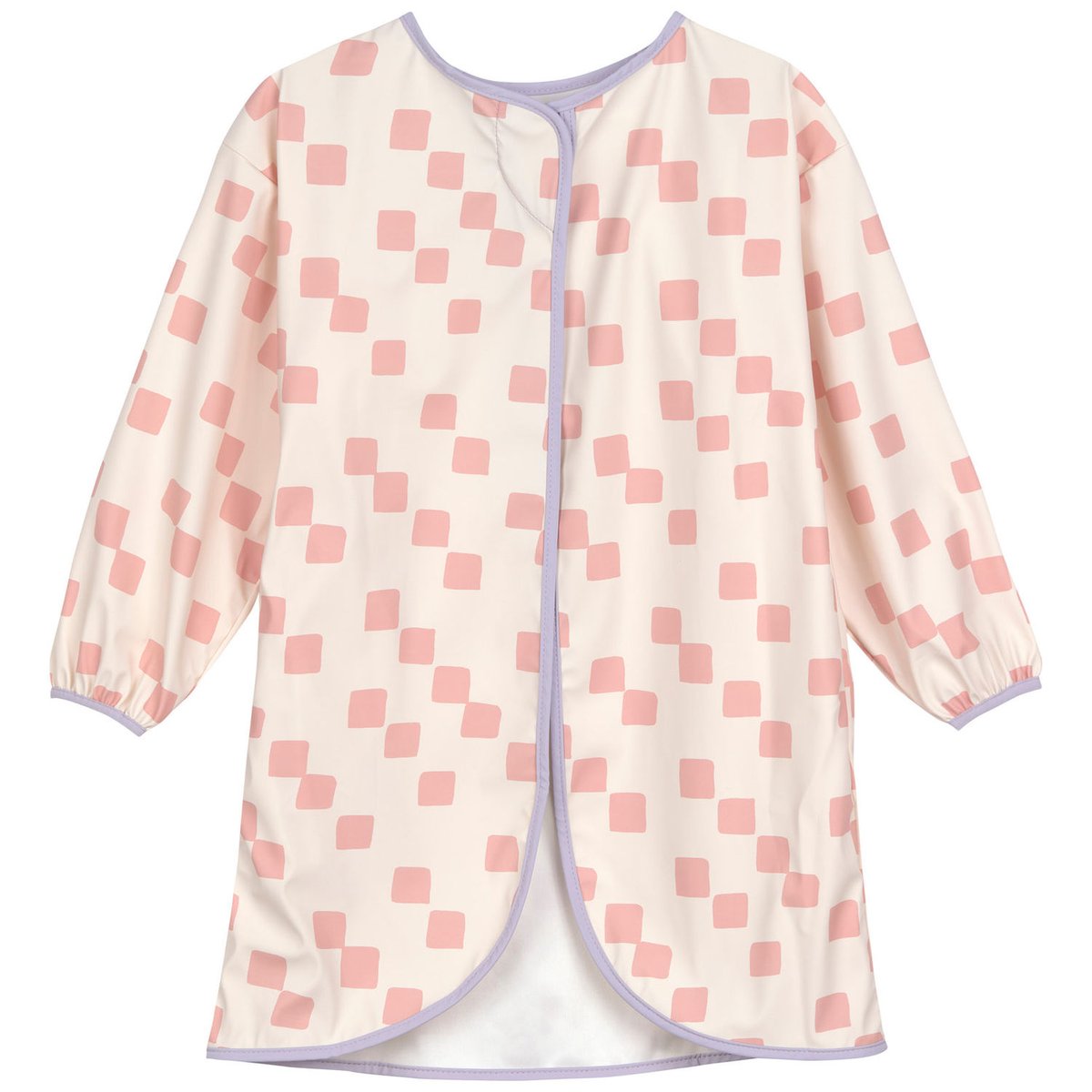 Tablier manches longues rose, violet, LASSIG