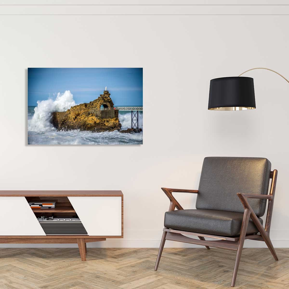 Tableau rocher de la vierge tableau alu dibond, HEXOA
