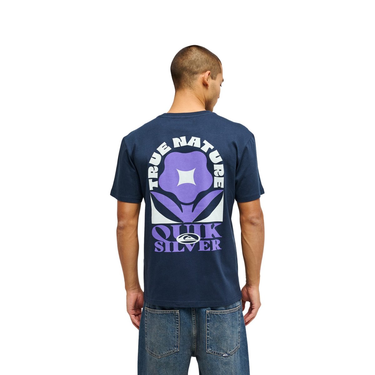 T-Shirt manches courtes TRUE bleu dark navy, QUIKSILVER