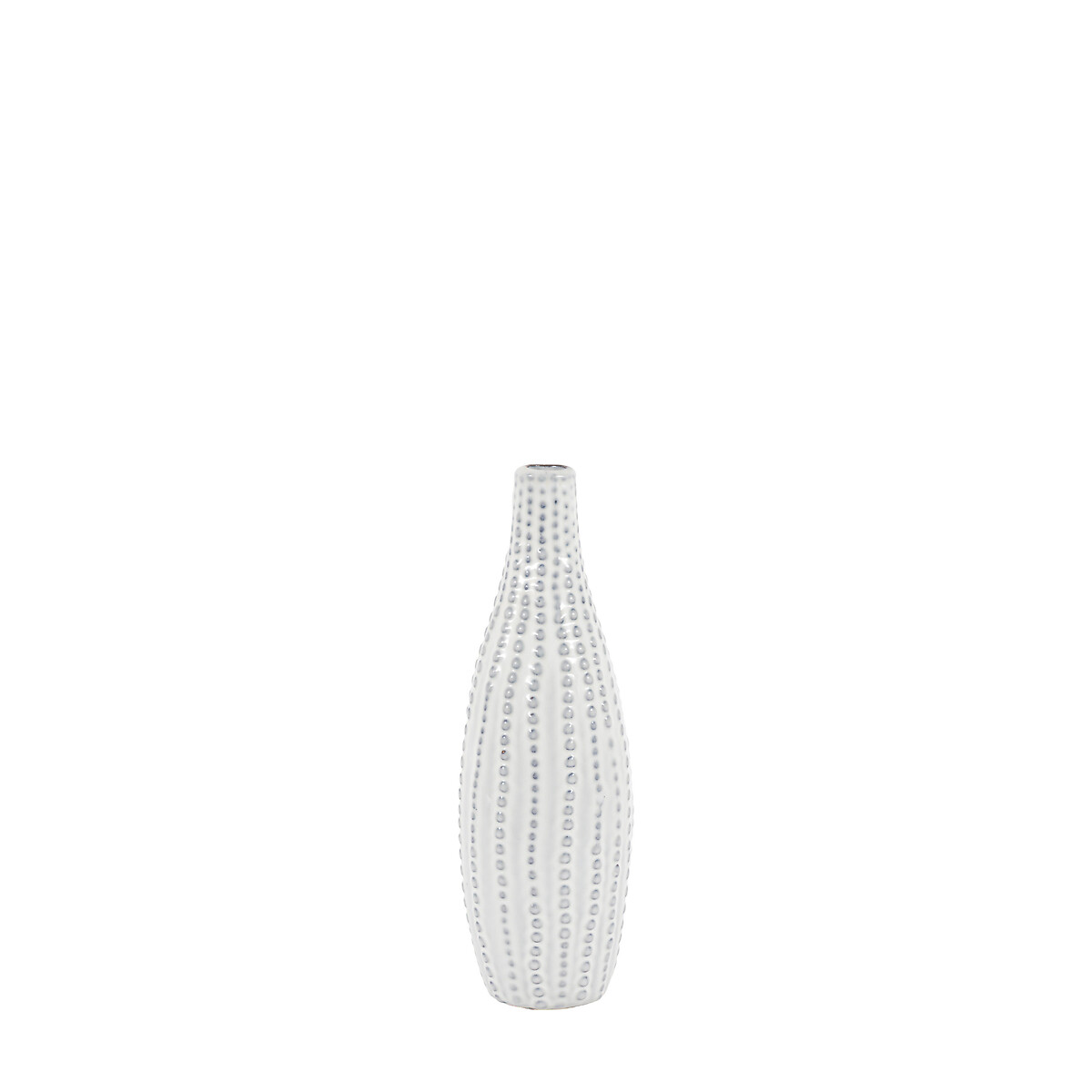 Small Laval Beaded Vase in White grey, ÉDITÉ