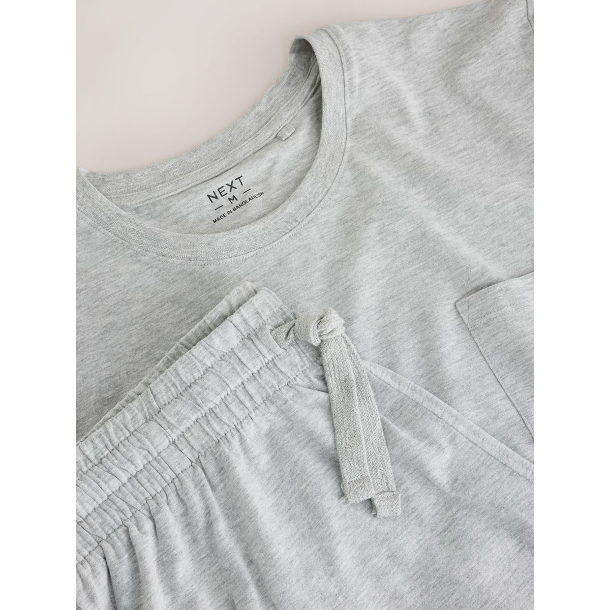 Ensemble pyjama en jersey à manches courtes gris, NEXT