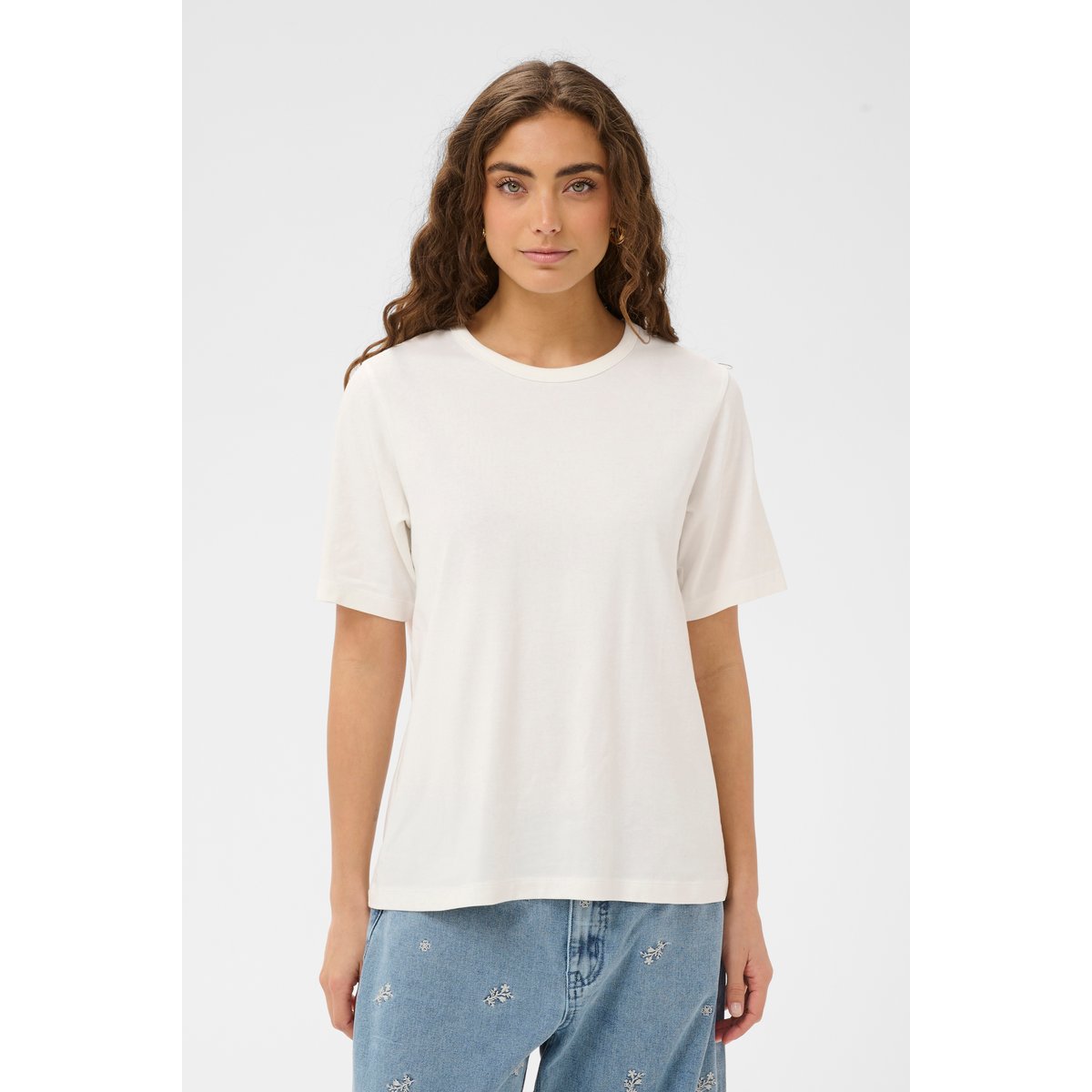 T-shirt à manches courtes blanc spring gardenia, CULTURE