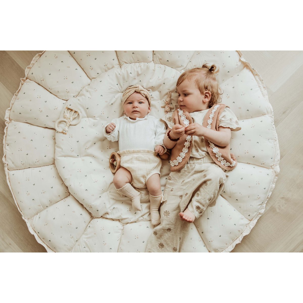 play&go - tapis d´éveil & cocon organic - moon ecru, PLAY ET GO