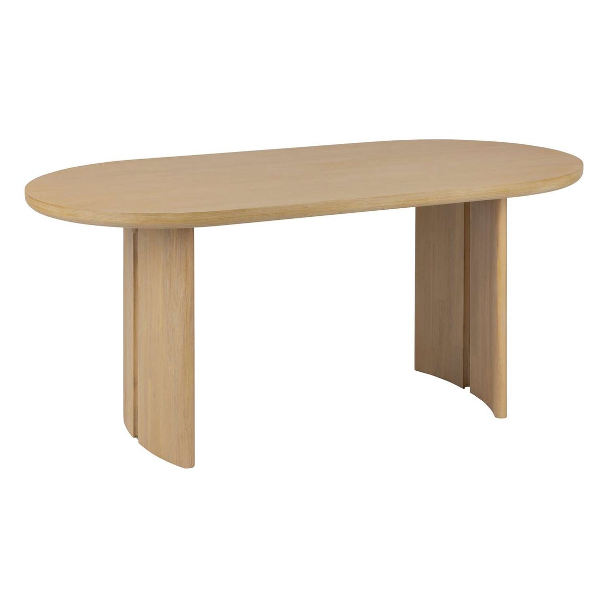 Table à manger en bois 6 places LOUSADA beige, ATMOSPHERA