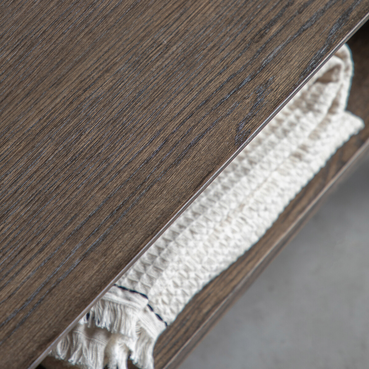 Hale Smoked Wood Open Display Shelving Unit smoked oak, ÉDITÉ