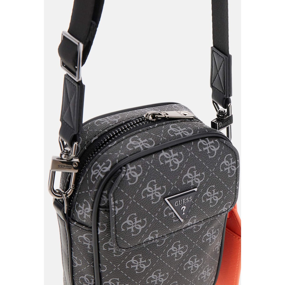 Mini Sac À Bandoulière Milano Logo 4G noir, GUESS