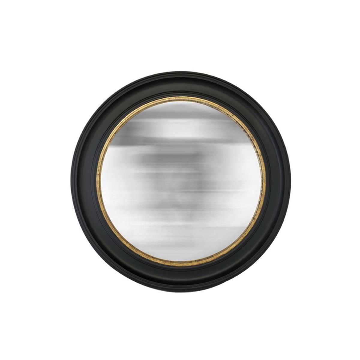 Miroir rond convexe 100x100cm noir, EMDE