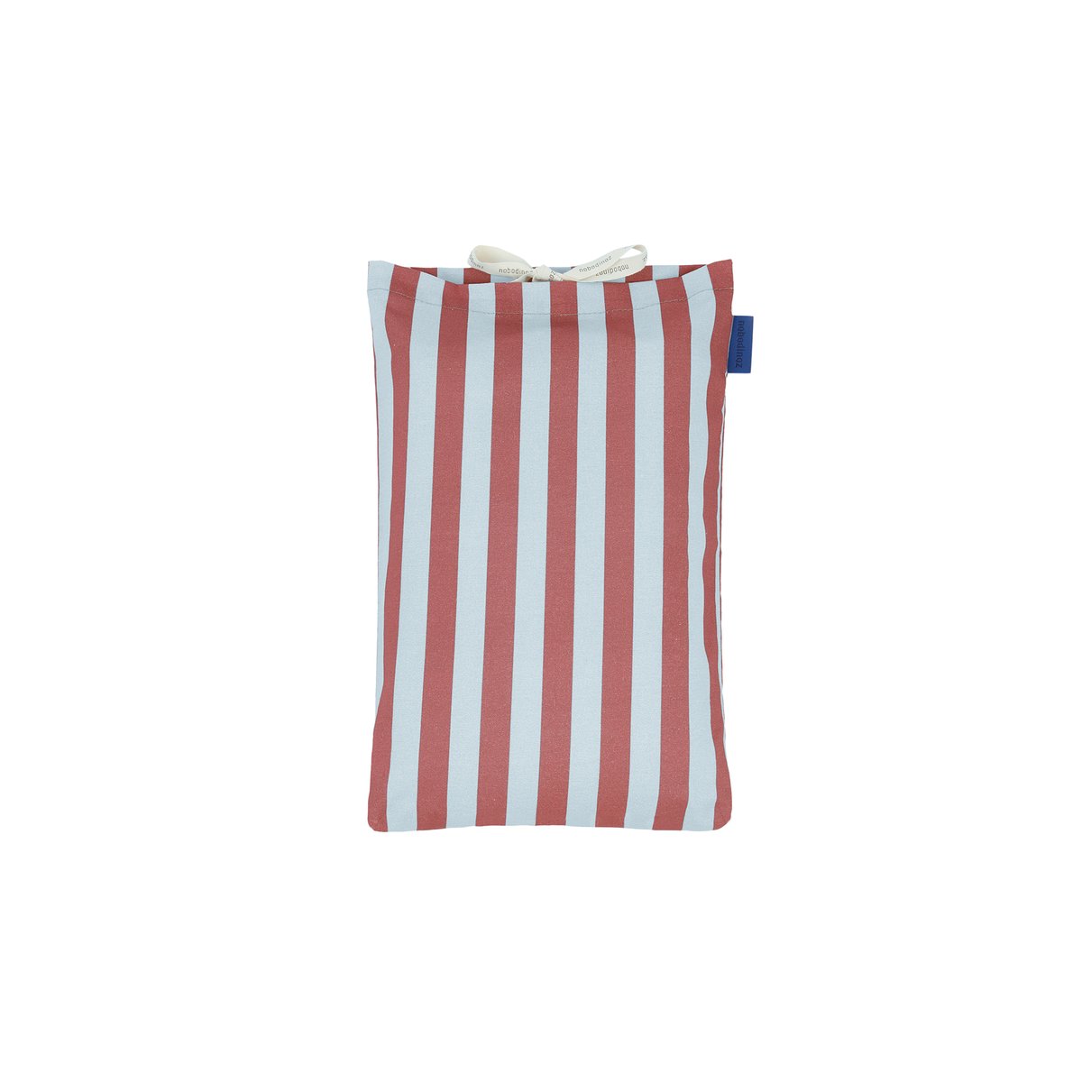 Housse de couette lit individuel Sheldon rayures bordeaux, NOBODINOZ