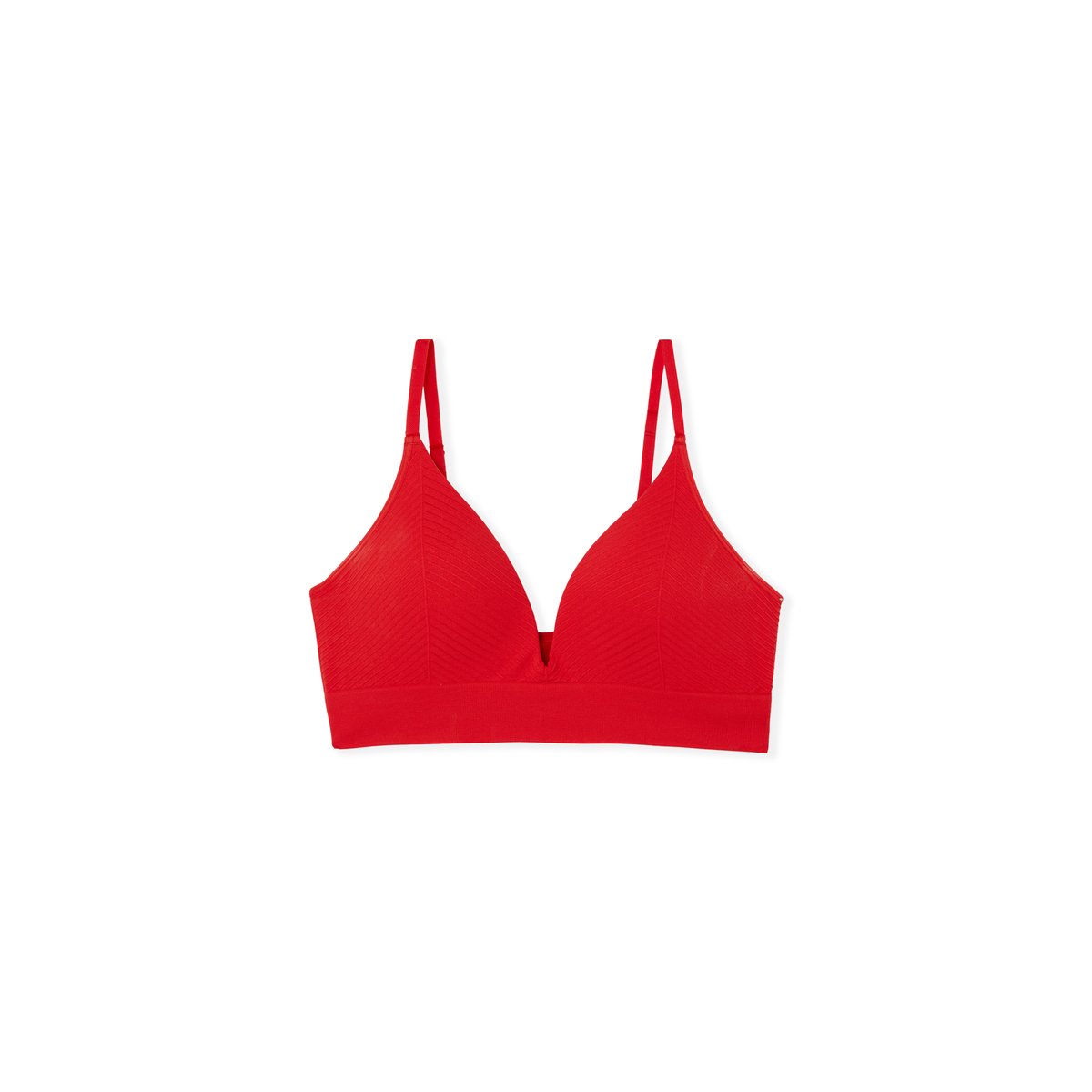 Soutien-gorge brassière push-up EFFORTLESS rouge, ETAM