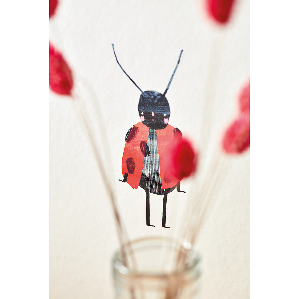50x1000cm Garden Friends Wallpaper poppy/ochre/leaf, HARLEQUIN