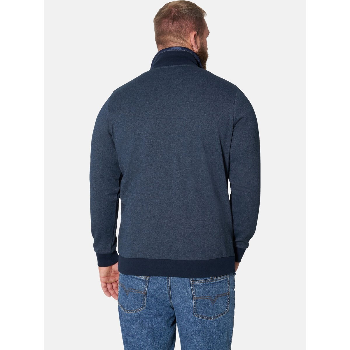 Sweatshirt ROKERT bleu foncé mélange, JAN VANDERSTORM