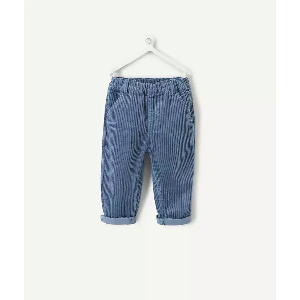 Pantalón recto de pana azul , TAPE A L'OEIL
