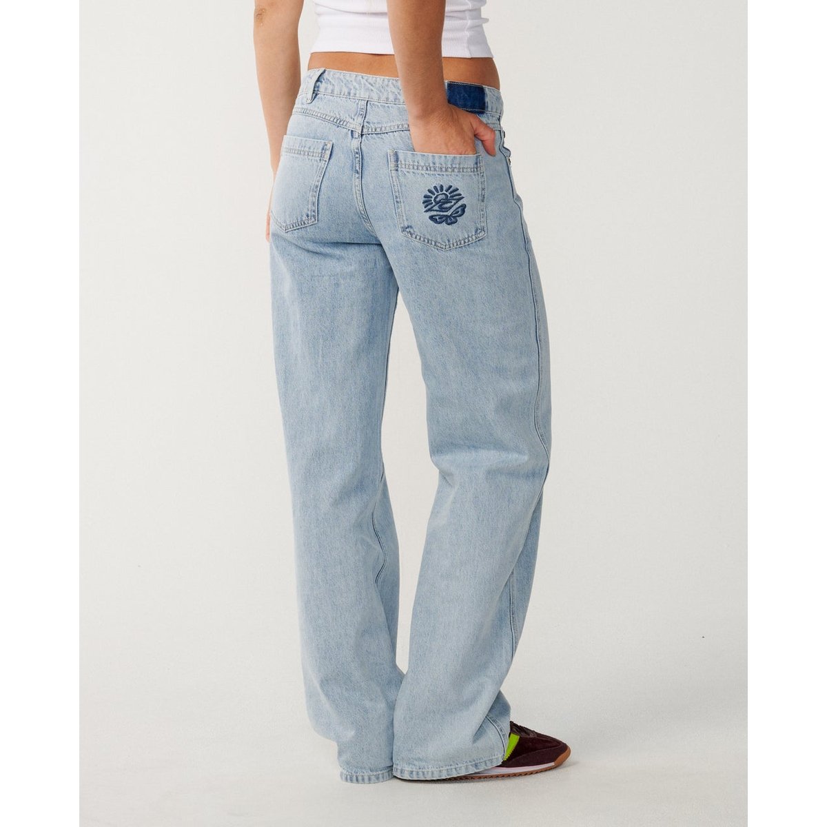 Jeans DENIM coupe décontractée AGGIE bleu vintage, RIP CURL