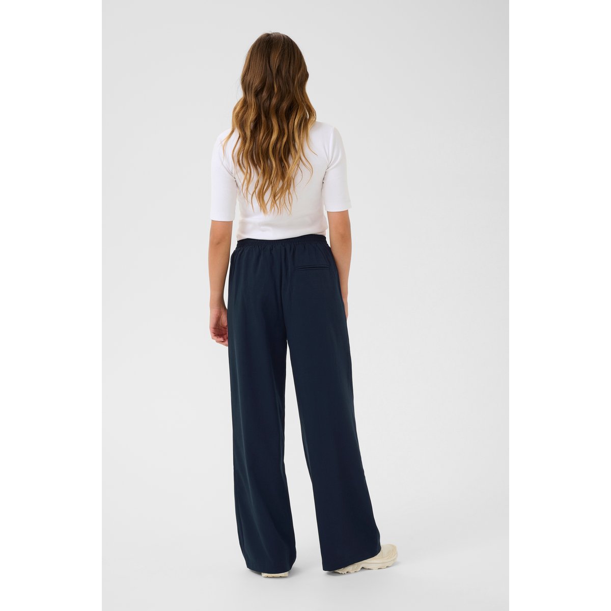 Pantalon casual bleu midnight marine cc, KAFFE
