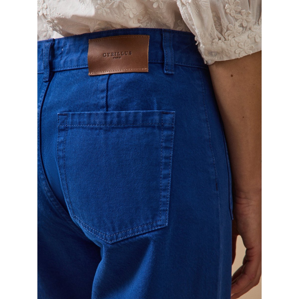 Jean flare Lou coton biologique outremer, CYRILLUS